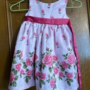 Rare Editions Pink Floral Kids Dress